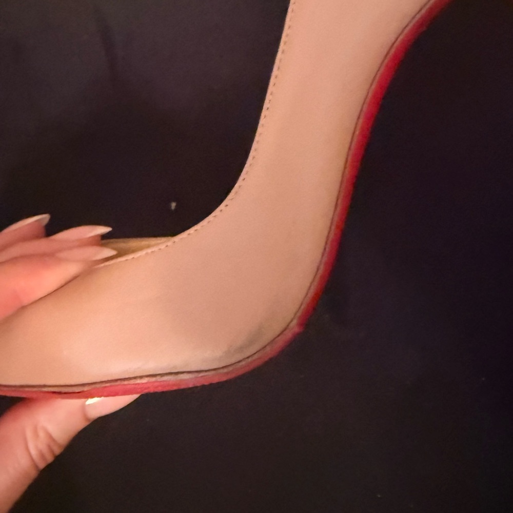 Christian Louboutin Iriza Nude Matte 100 mm heels sz 40 - Picture 11 of 12